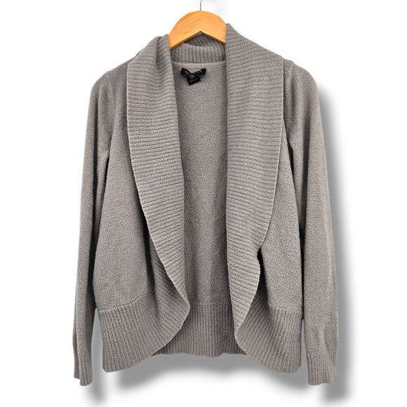 Rachel Zoe Women's Open‎ Front Cocoon Chenille Soft Cardigan Gray Size Medium - Picture 1 of 9